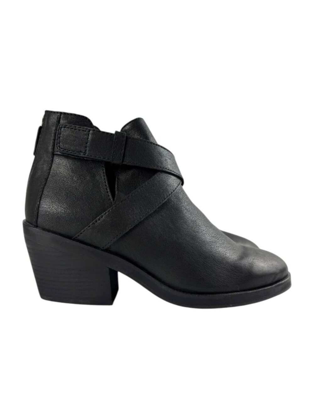 Women's Designer Eileen Fisher Ankle Boots – All Leather, Block Heel, Size 10 - Picture 4 of 10